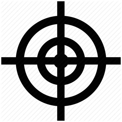 Crosshair Outline Svg Png Icon Free Download 17354