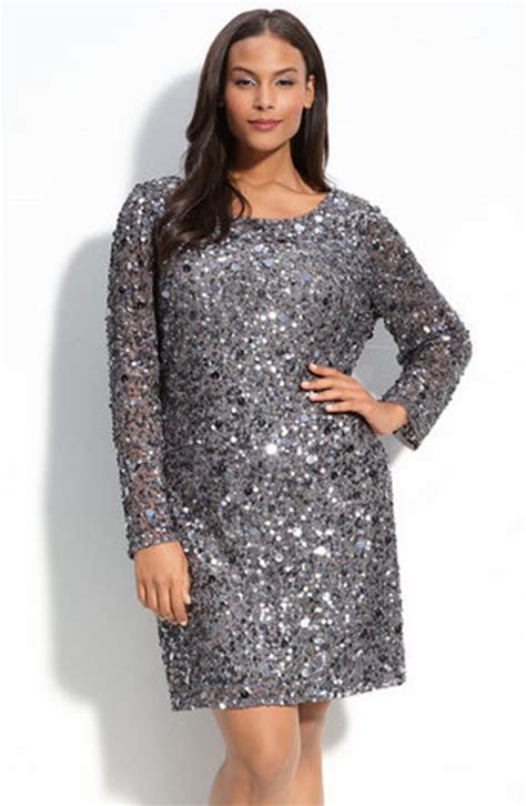 10 images about plus size sequin dresses on pinterest shops deep v dress and plus size designers. Long Sleeve Sequin Dress | Dressed Up Girl