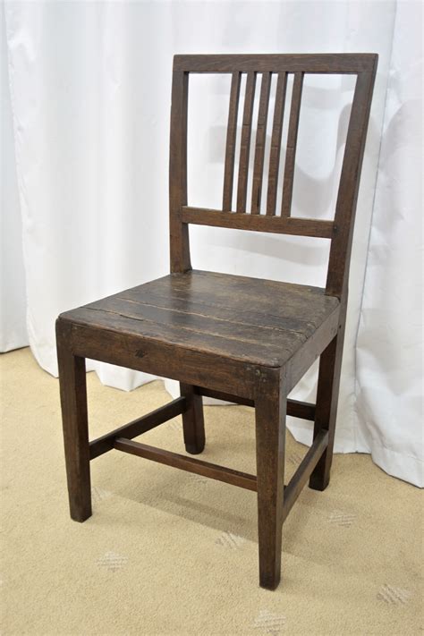 2x dining chairs grey fabric button tufted solid curved shape upholstered home. Jointed Oak Dining Chair For Sale | Antiques.com | Classifieds