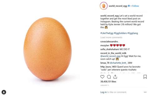 A Photo Of An Egg Has Beaten Kylie Jenners Record For Most Instagram Likes