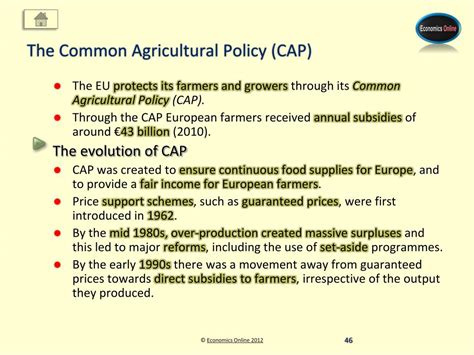 The Sentence The Eu's Agriculture