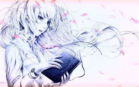 Girl Reading A Book Wallpaper Anime Wallpaper Better