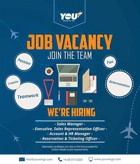 12 months contract (3 months of trial period), renewable for 36 months location : Fly Gosh: YOU Wings - Job Vacancy