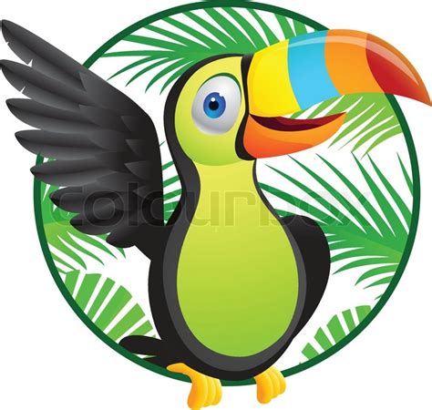 Vector Illustration Of Toucan Bird Cartoon Stock Vector