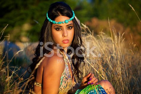 Beautiful Young Exotic Woman Stock Photo Royalty Free Freeimages