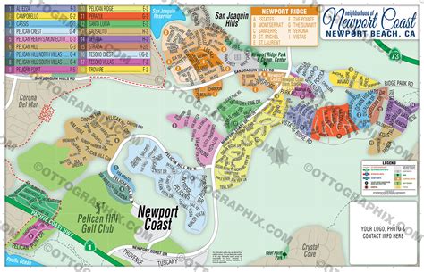 Newport Coast Map Orange County Ca Otto Maps