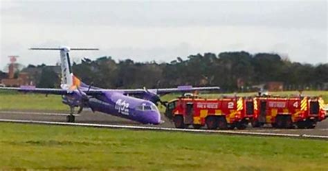 plane crash lands at belfast airport after nose gear fails to come down metro news