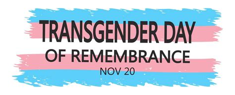 Transgender Day Of Remembrance Banner Vector Illustration 12934140