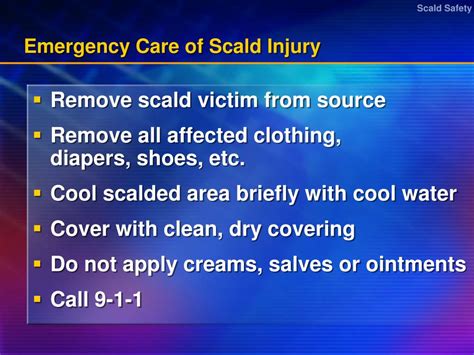 Ppt Scald Injury Prevention Powerpoint Presentation Free Download