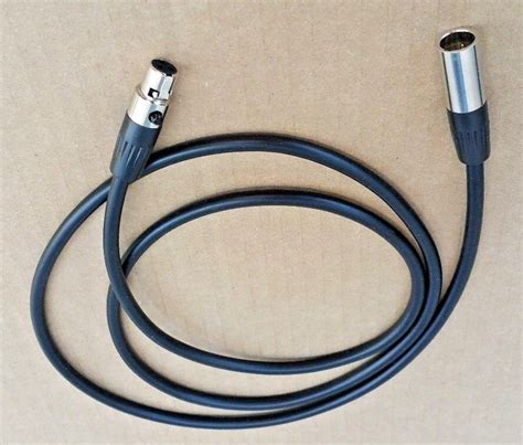 1 Ft Mini Xlr Male 3 Pin To Mini Xlr Female 3 Pin Pro Microphone Cable