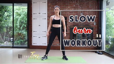 Slow Burn Exercise Full Body Workout Routine At Home YouTube
