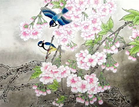 Chinese Cherry Blossom Painting 2401004 60cm X 80cm23〃 X 31〃