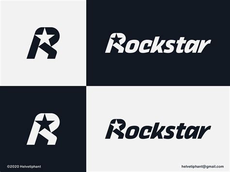 Rockstar Logo Concept By Helvetiphant™ On Dribbble