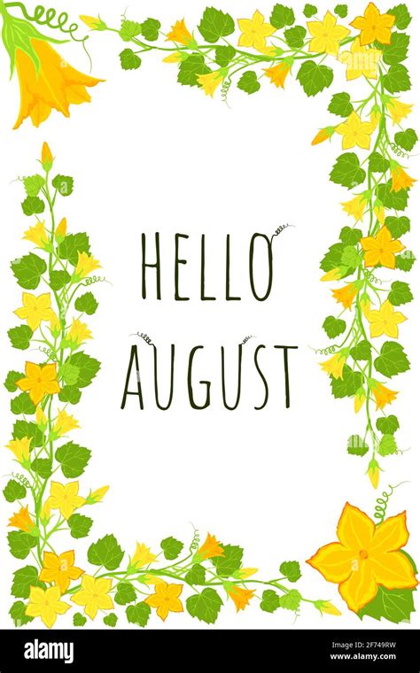 August Border Clip Art