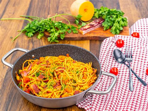 Delicious Spaghetti In Ajvar Sauce ♥ Podravka