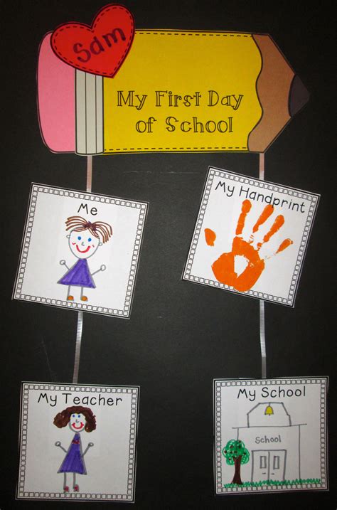 Back To School Craftivity Preschool Craft Activities First Day Of