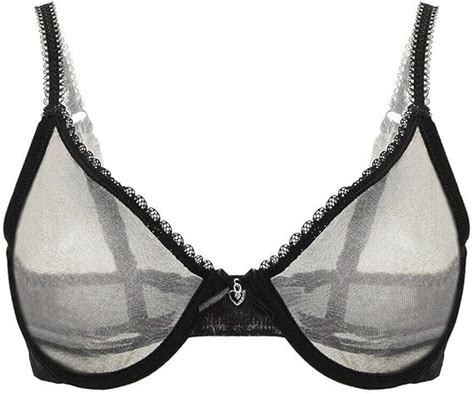 plusexy women s see through mesh non padded bra sexy underwire sheer unlined ultra thin bralette