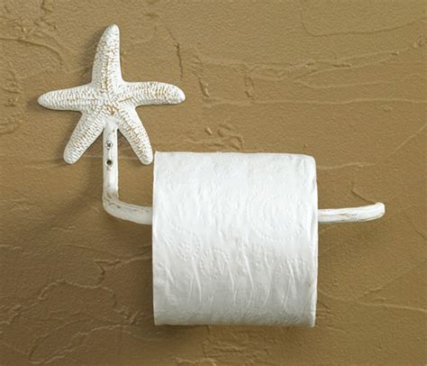 Park Designs Nautical Starfish Toilet Tissue Paper Holder Painted Metal