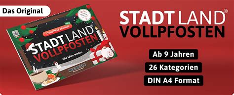 Denkriesen Stadt Land Vollpfosten® Christmas Edition Alle Jahre