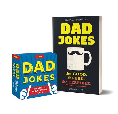 dad jokes 2023 boxed calendar and book t set 950 punderful jokes humor book and daily