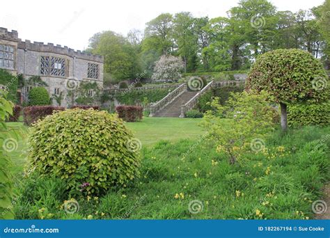 The Garden At Haddon Hall Derbyshire England Stock Photo Image Of