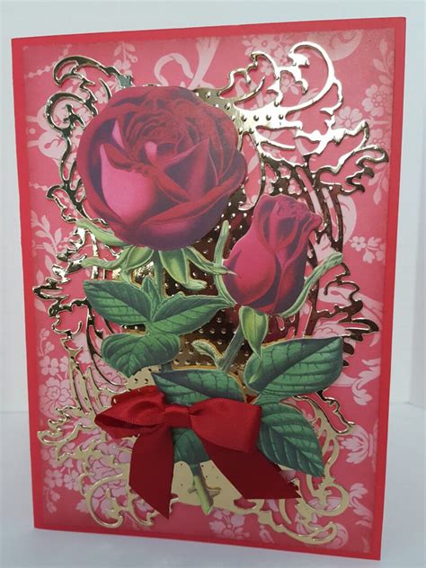 Rose Floral Greeting Card Etsy