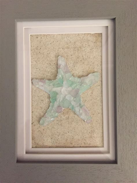 Starfish sea-glass wall art | Glass wall art, Sea glass art, Wall art