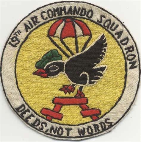 Vietnam War Us Air Force 19th Air Commando Squadron Patch Flying Tiger