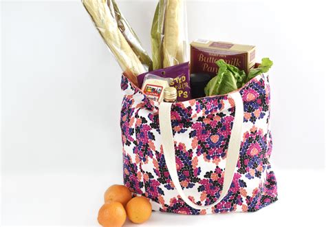 Free Sewing Pattern For A Durable Reusable Grocery Bag