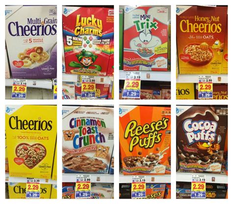 General Mills Cereals Lowered For Kroger Mega Sale As Low As 029