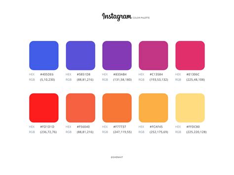 Instagram Logo and Color Pallete - FREE PSD Download - FreebiesUI