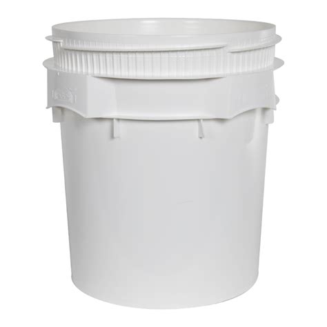 77 Gallon Lite Latch White Bucket Us Plastic Corp