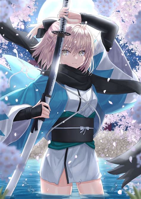 Hd Wallpaper Anime Anime Girls Fate Series Fate Grand Order Okita Souji Wallpaper Flare