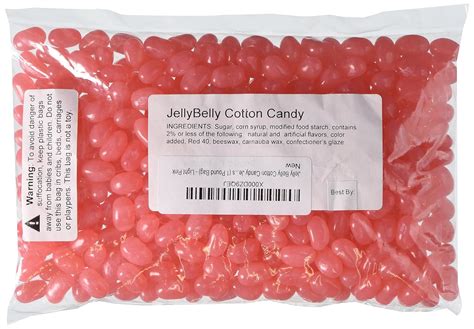 Jelly Belly Cotton Candy Jelly Beans 454 Grams Bag Light Pink Uk Grocery