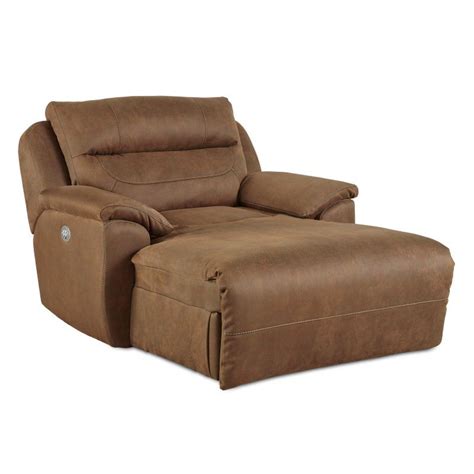 It has a sleek profile without bulky side panels. Recline Designs Pinnacle Chair and a Half Chaise with ...