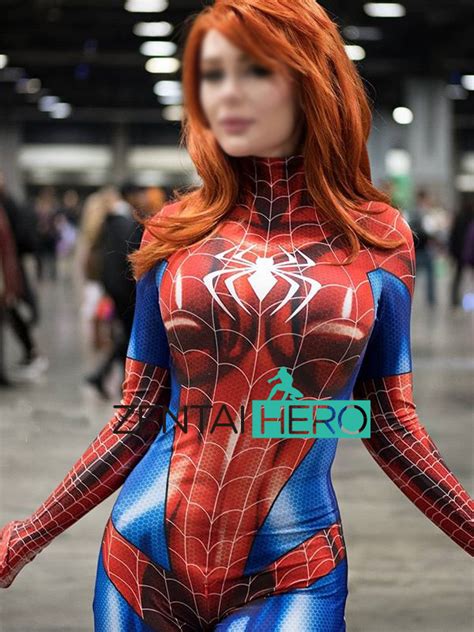 Buy 3d Printed Mj Jamie Spiderman Cosplay Costume Mary