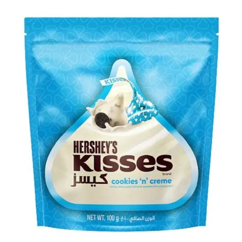 Hersheys Kisses Cookies N Creme Chocolate 100g