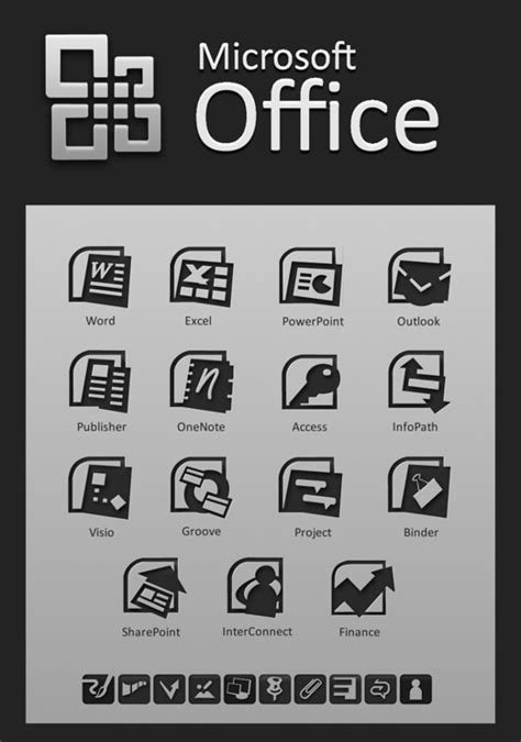 Microsoft Office Icon Vector At Collection Of