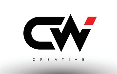 Cw Creative Modern Letter Logo Design Cw Icon Letters Logo Vector