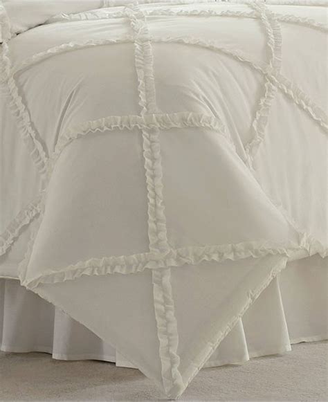 Laura Ashley Adelina White Comforter Set Fullqueen And Reviews Comforters Fashion Bed