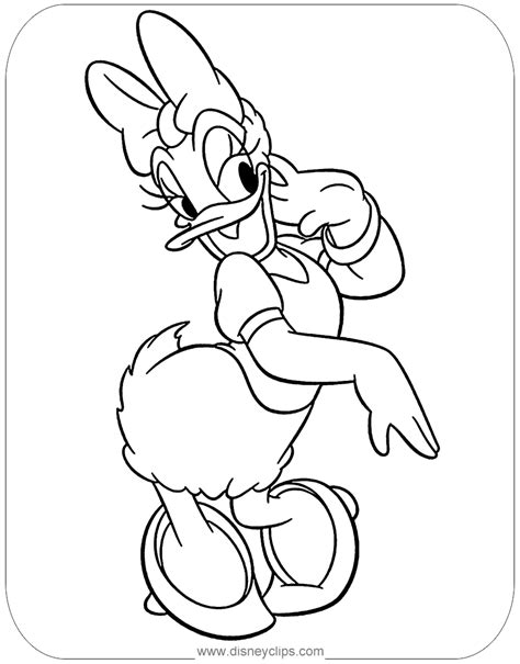 Daisy Duck Coloring Page Daisyduck Disney Coloring Pages Printables