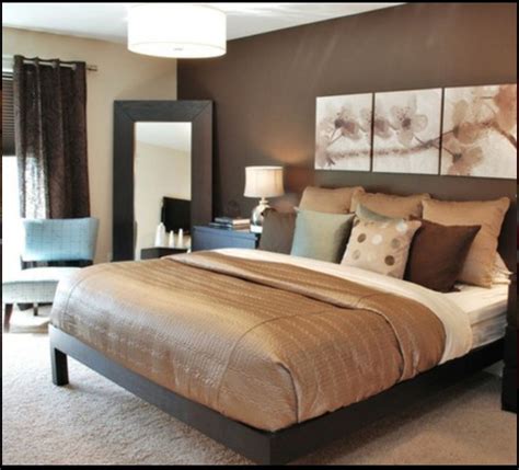 Master Bedroom Idea Love The Dark Brown Wall And Espresso Furniture