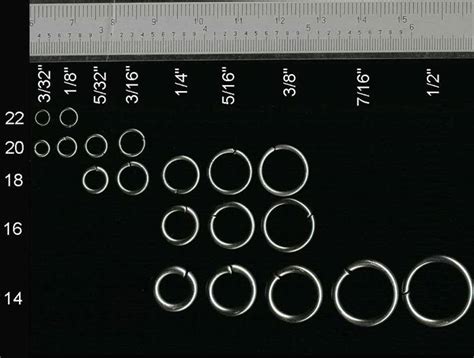 Below Is A Ring Comparison Image Displaying Both Ring Gauge And Inside