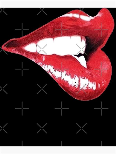 Red Kissing Glitter Lips Kiss Red Lips Poster For Sale By Mariaxhill