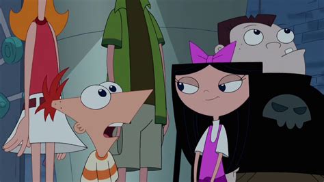 Image Phineas Gasps After Isabella Kisses Him Phineas And Ferb