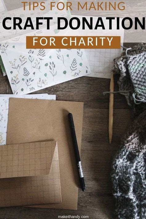 Tips For Making Craft Donations For Charity