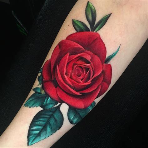 Realistic Red Rose Tattoo Tatuajes De Rosas Rojas Tatuaje De Rosa