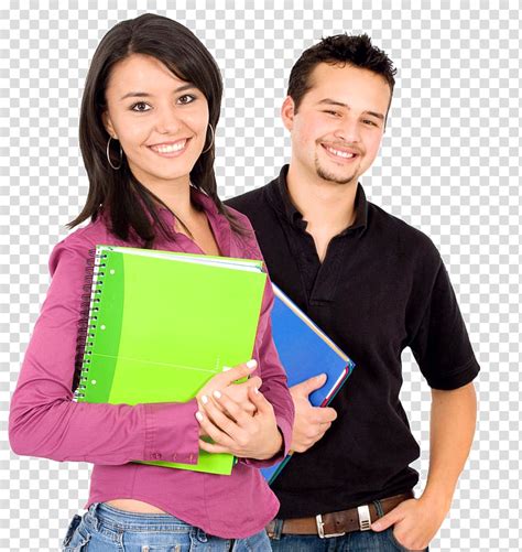 Woman And Man Holding Books Student College University Education