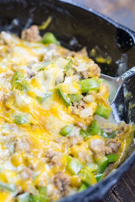 One Pan Keto Philly Cheesesteak Skillet - The Best Keto Recipes