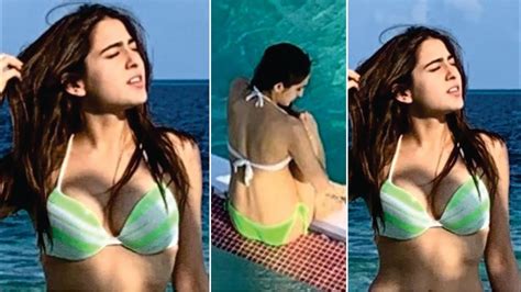 Sara Ali Khan Hot Look Sara Ali Khan Photoshoot In Bikini L Sara Ali